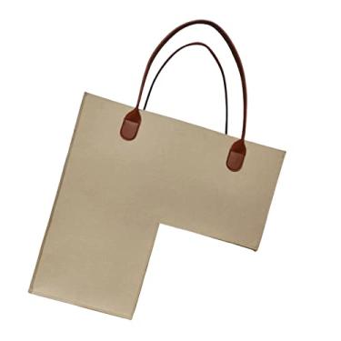 Imagem de WeiLaiKeQi Escada para Degraus de Madeira Maciça, Solução de Armazenamento em Tecido com Alças Práticas para Organização Doméstica, bege, Tamanho real