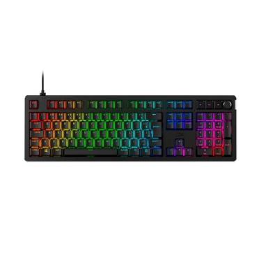 Imagem de Teclado Mecânico Gamer HyperX Alloy Rise GKBD, RGB, Switches linear, Anti-Ghosting, Preto - 7G7A3AA-Unissex
