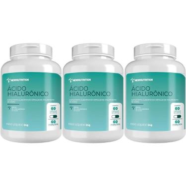 Imagem de Kit 3X Ácido Hialurônico 150mg - 60 Cápsulas - NewNutrition-Masculino