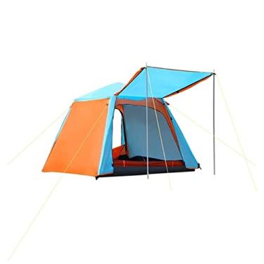 Imagem de AkosOL Barracas para acampamento, praia, abertura rápida, barraca de acampamento dobrável, à prova d'água, antirUV, barraca para 3 a 4 pessoas, barraca para uso ao ar livre, para acampamento