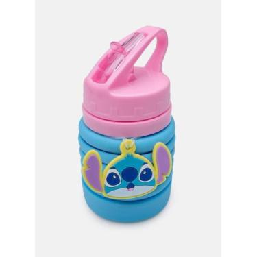 Imagem de Garrafa retratil lilo e stitch rosa puket