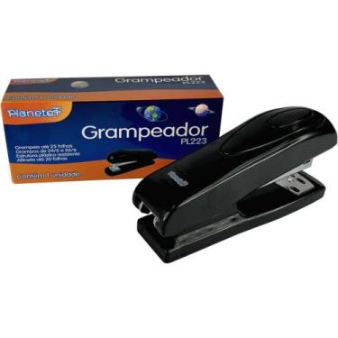 Imagem de Grampeador Plástico PL223 25FLS Preto 24/6-26/6 - VP
