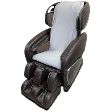 Imagem de Capa de cadeira Shiatsu cinza universal - Capa de corpo inteiro para poltronas reclináveis, tecido elástico lavável, proteção contra poeira, cabe na maioria das cadeiras, durável e fácil de limpar