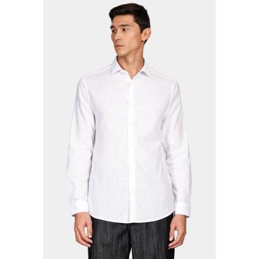 Imagem de Camisa Aramis Regular Linho Com Algodão f Branco-Masculino