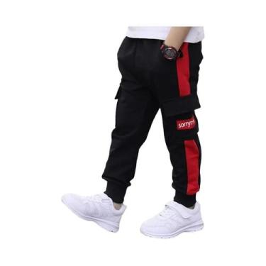 Imagem de Calças Esportivas Estampadas Com Letras Para Meninos, Estilo Coreano, 