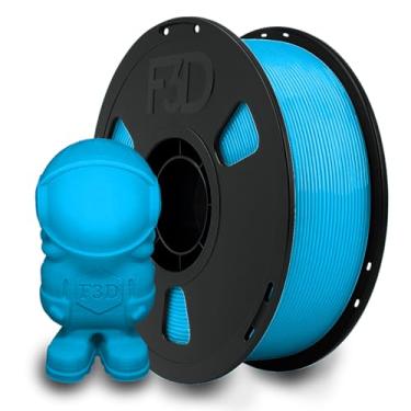 Imagem de F3D Filamento PLA Premium, Azul Celeste, 1kg, Temperatura de Impressão 205-230°C