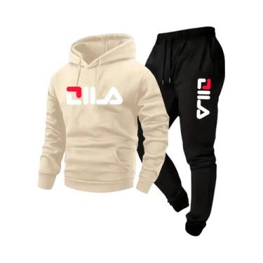 Imagem de Conjunto Casual Masculino 2 Em 1 Com Moletom Com Capuz E Calças Confor