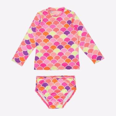 Imagem de Conjunto Menina ML Malha UV Neon Print - Fofotinhos, Sereia skin neon 