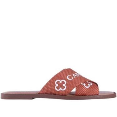 Imagem de Rasteirinha Capodarte Feminina 4018438 Camel-Feminino