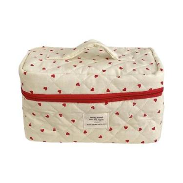 Imagem de Bolsa De Maquiagem Feminina Grande Capacidade Com Acolchoado, Necessai
