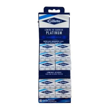 Imagem de Lâmina Barbear Platinum 50 Pçs Lâmina Completa - Gillette - Importado