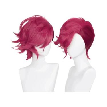 Imagem de Peruca Cosplay Longa E Reta Azul Escuro Para Mulheres, Cabelo Sintétic