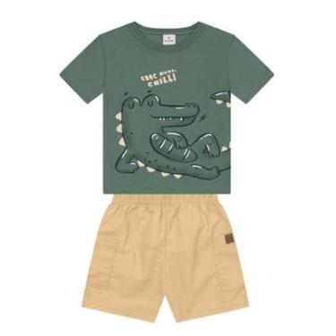 Imagem de Conjunto infantil menino de jacaré Brandili-Masculino