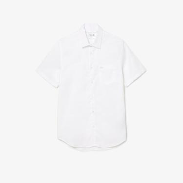 Imagem de Camisa de Algodão de Mangas Curtas de Caimento Regular Lacoste Masculina-Masculino