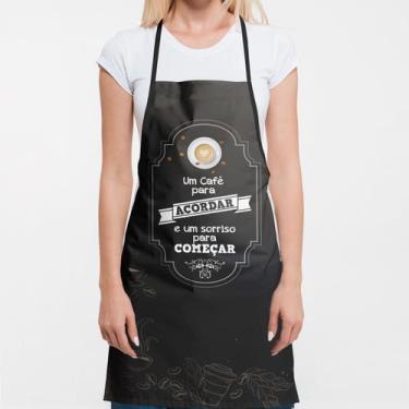 Imagem de Avental de Cozinha Personalizado Ajustável Unissex Alta Qualidade Long