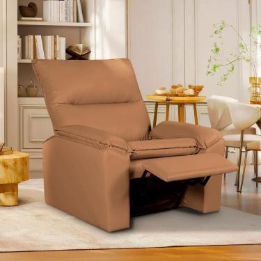 Imagem de Poltrona Do Papai Reclinável Copenhagen Corino Caramelo