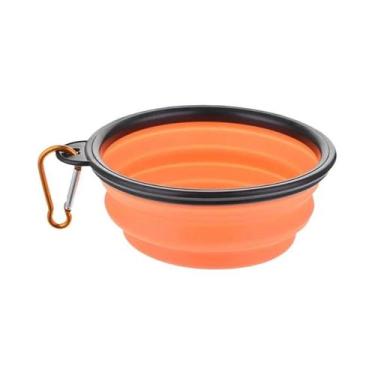 Imagem de Tigela De Silicone Dobrável Para Cães 350 650 1000ml, Alimentador Port