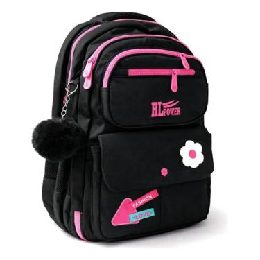 Imagem de Mochila Escolar Infantil 29 Litros com Divisórias Internas e Abertura 