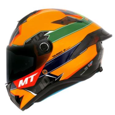 Imagem de Capacete Fechado Mt Helmets Targo Diogo23 Tribute A3 Amarelo, 58/m
