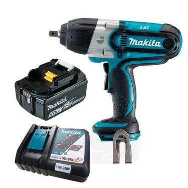 Imagem de Kit Chave de Impacto à Bateria DTW450Z Makita e Bateria 18V 5.0Ah e Ca