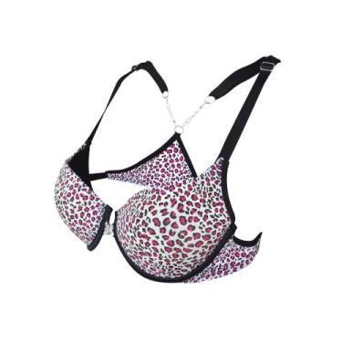 Imagem de Sutia Lingerie Alça Ajustavel Bojo e Aro Push Up Roupa Intima Fecho Fr