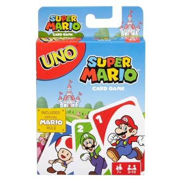 Imagem de UNO Jogo de Cartas Super Mario Bros para crianças a partir de 7 anos