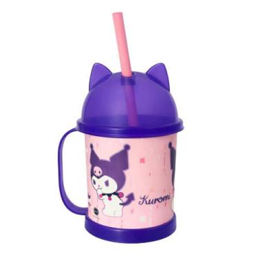 Imagem de Caneca Infantil 360ml Com Canudo E Tampa Lúdica Hello Kitty - KUROMI -