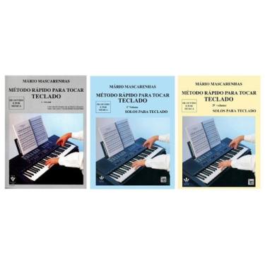Imagem de Kit 3 Métodos Mário Mascarenhas - Teclado. Vol. 1, 2 e 3 - VITALE