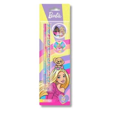 Imagem de Kit Escolar Barbie com 4 Itens Tris