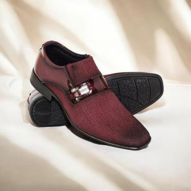 Imagem de Sapato  Social Marrom Masculino Bico Fino Estilo Italiano Lançamento V