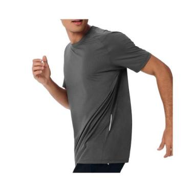 Imagem de Camiseta Hering Dry Masculina Scot Cinza Grafite, P, Cinza grafite