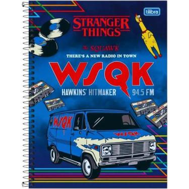 Imagem de Caderno 16x1 Capa Dura Stranger Things 256 Folhas Tilibra Cor:The Squa
