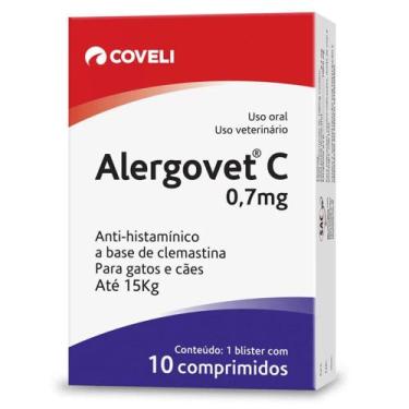 Imagem de Alergovet C 0,7 mg 10 comprimidos - Coveli