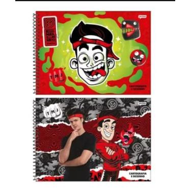 Imagem de Cadernos escolar Enaldinho Desenho CAPA DURA 80 Folhas - JANDAIA