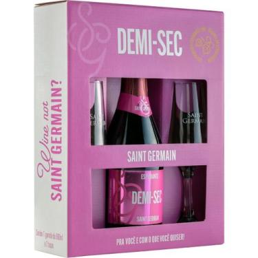 Imagem de Kit Espumante Saint Germain Demi Sec 660ml Com Duas Taças