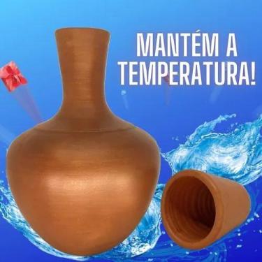Imagem de Garrafa De Água Tradicional Ceramica Botija Moringa Argila - RS Vale