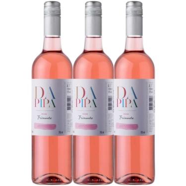 Imagem de Kit 3 Garrafas Vinho Frisante Rosé Cantanhede Portugal Adega de Cantanhede Castas Tintas Portuguesas 750ML