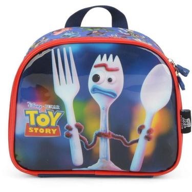 Imagem de Lancheira Térmica Toy Story Mão e Costas com Isolamento Térmico e Alça Ajustável Azul Luxcel