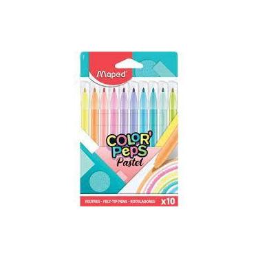Imagem de Canetinha Hidrográfica Color'Peps Pastel Com 10 Cores - Maped