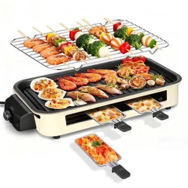Imagem de Grill Elétrico Interno YOHAWJAN 1500W Sem Fumaça 2 em 1, YOHAWJAN, Off
