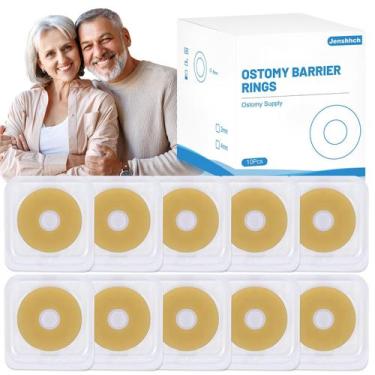 Imagem de Anéis de barreira para ostomia Jenshhch 10 un. 4 mm 50 mm