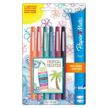 Imagem de Caneta Hidrográfica Paper Mate Flair Tropical Vacation C/6