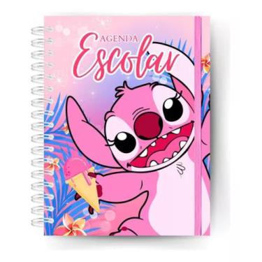 Imagem de Agenda Escolar Infantil 1 Dia Por Folha , 302 Paginas Lilo Stitch Ange