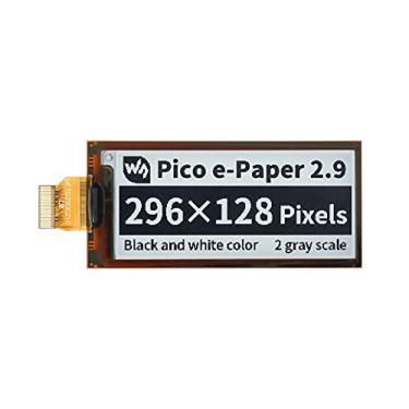 Imagem de Waveshare 2.9inch Flexible E-Paper E-Ink Display Module for Raspberry Pi Pico 296×128 Pixels Black/White SPI Interface Partial Refresh Support