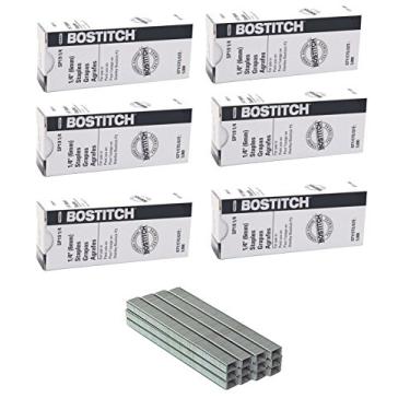 Imagem de Bostitch Premium Staples for P3 Plier Stapler, Leg, 5,000 Per Box (SP191/4) (6 Boxes of 5,000)
