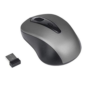 Imagem de heave Mouse PC Home Office 3 teclas 1600DPI 2.4GHz Mouse sem fio com receptor USB, mini mouse óptico portátil de longa duração da bateria para PC Laptop-cinza