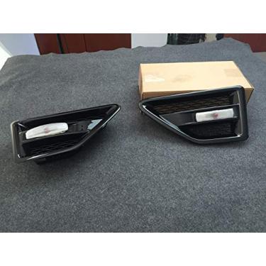 Imagem de Grades de ventilação lateral guarnições de barra de malha moldura preta se encaixa para Land Rover LR2 Freelander 2 2006-2016