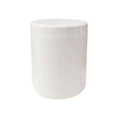 Imagem de Pote Plástico 500ml C/Tampa Rosca (10 Unidades) (Branco)