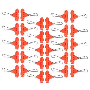 Imagem de Zip Slider Booms for Running Ledger Sea Fishing Sliding Ledger 30 Pcs Orange Red Portable Fishing Accessories Tool