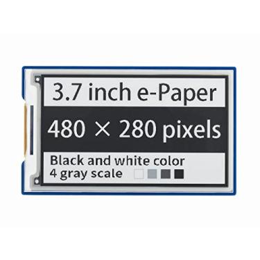 Imagem de Waveshare 3.7inch E-Paper E-Ink Display HAT for Raspberry Pi with 480×280 Pixels Black/White 4 Grey Scales SPI Interface